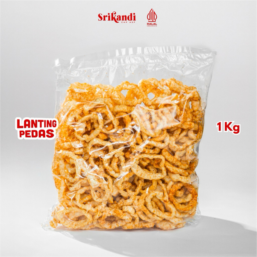 Jual Lanting Singkong 1 KG Pedas / 1KG Lanting Pedas Khas Ciamis Gurih ...