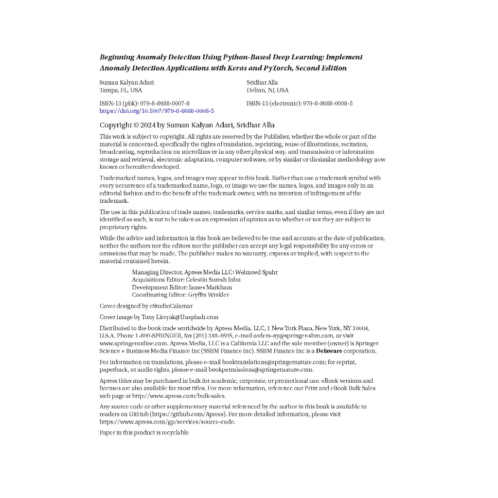 Jual BEGINNING ANOMALY DETECTION USING PYTHON-BASED DEEP LEARNING ...