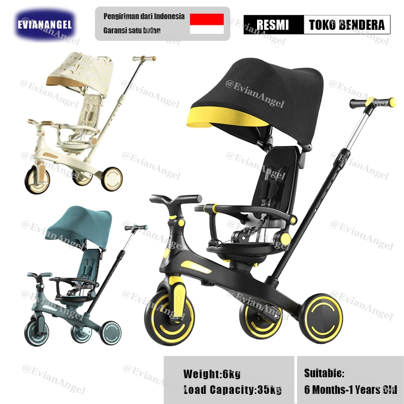 Jual EVIANANGEL Sepeda Roda Tiga Tricycle Stroller Baby Sepeda Anak ...