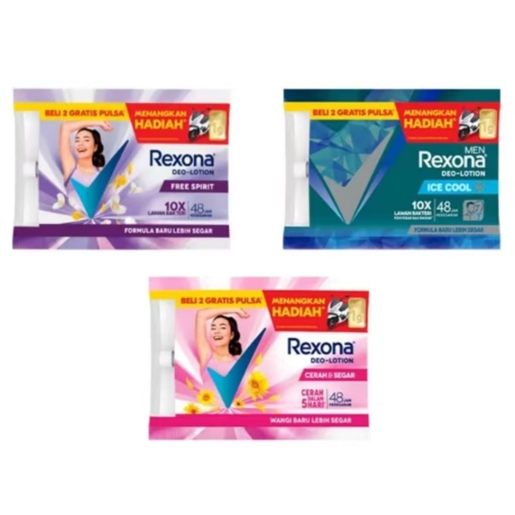 Jual Rexona Sachet, Renceng || Rexona Deo Lotion | Shopee Indonesia