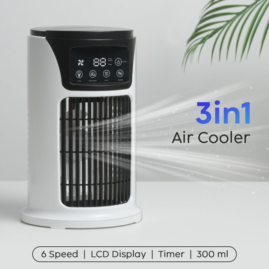 Jual Air Cooler Mini Fan AC 3 in 1 Kipas Penyejuk Ruangan 300ml - YY-01 ...