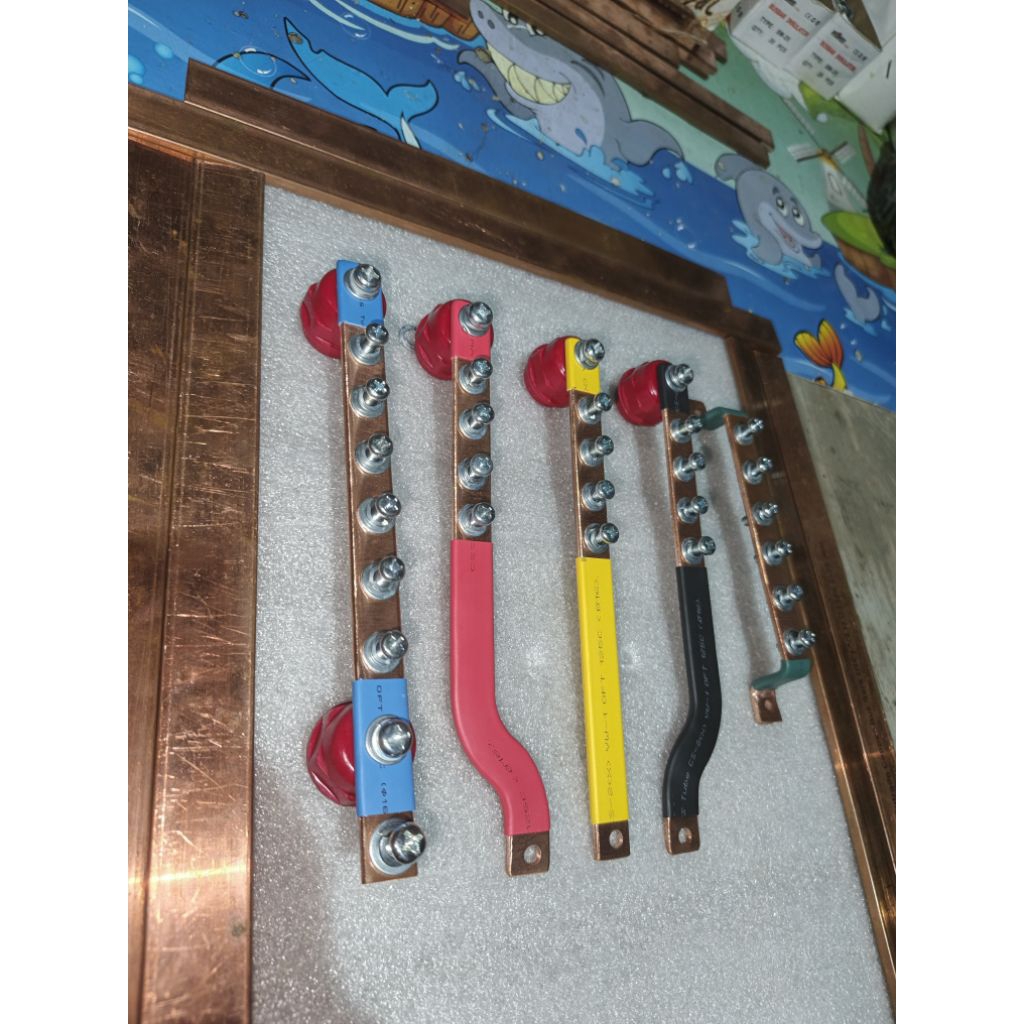 Jual BUSBAR 3×15 RSTN + GROUND PANJANG 20 CM UNTUK MCCB 30A/100A ...