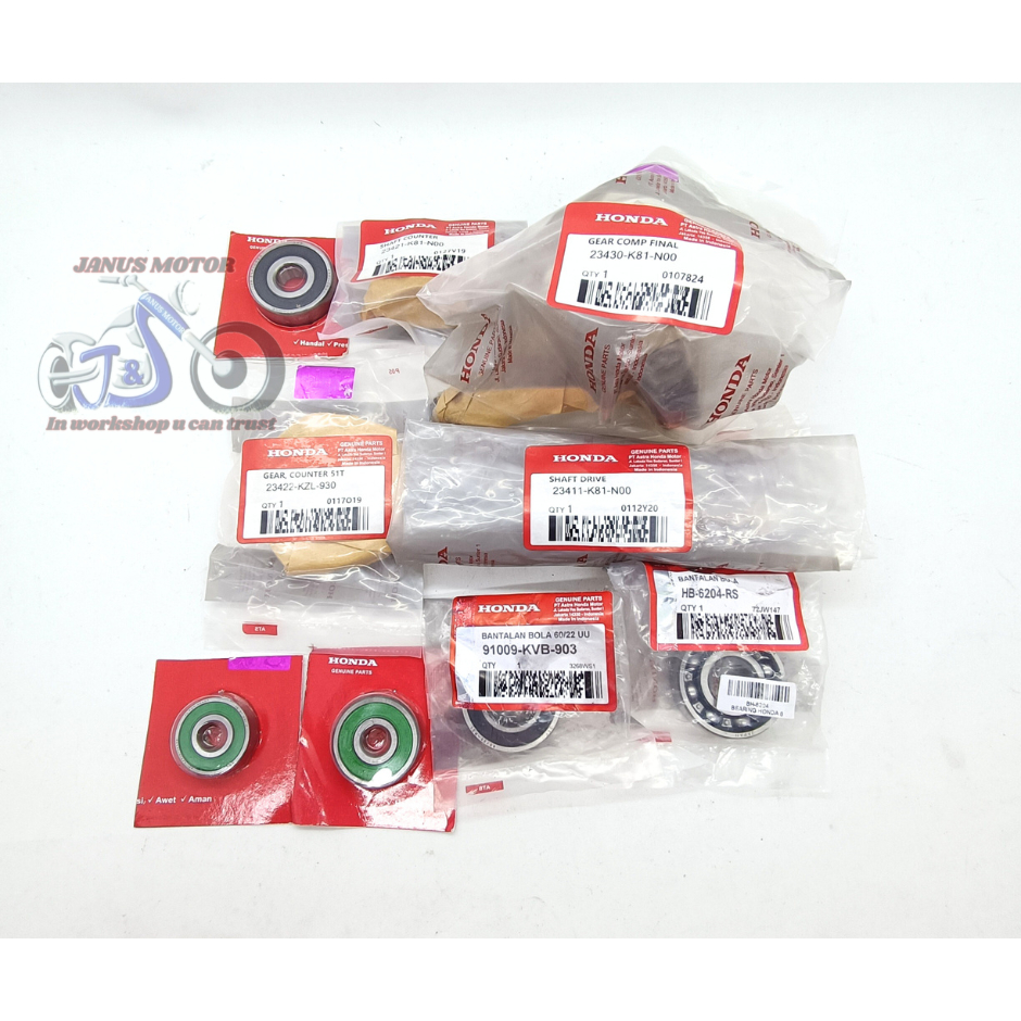 Jual Paket Gigi rasio set + Bearing Beat Sporty Street Scoopy eSP ...