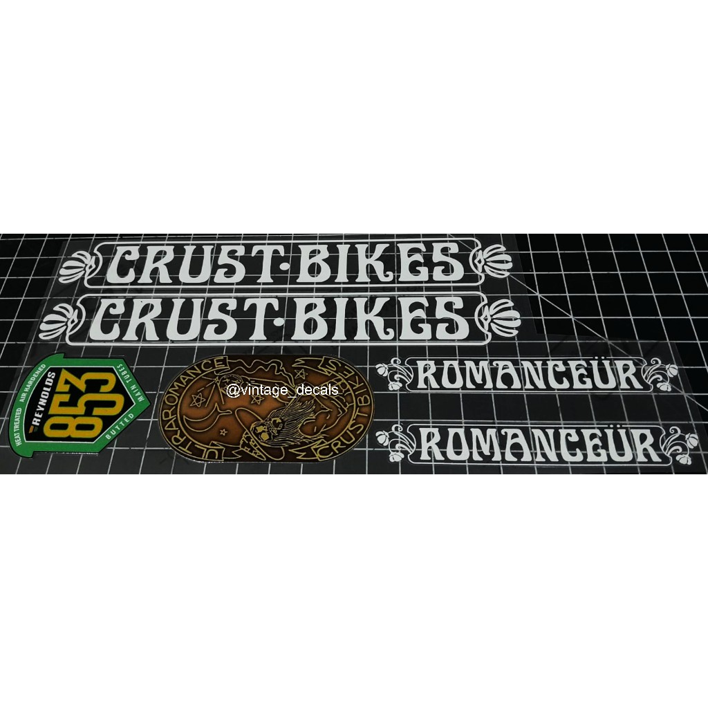 Jual sticker decals replacement CRUST bike lightning bolt romanceur ...