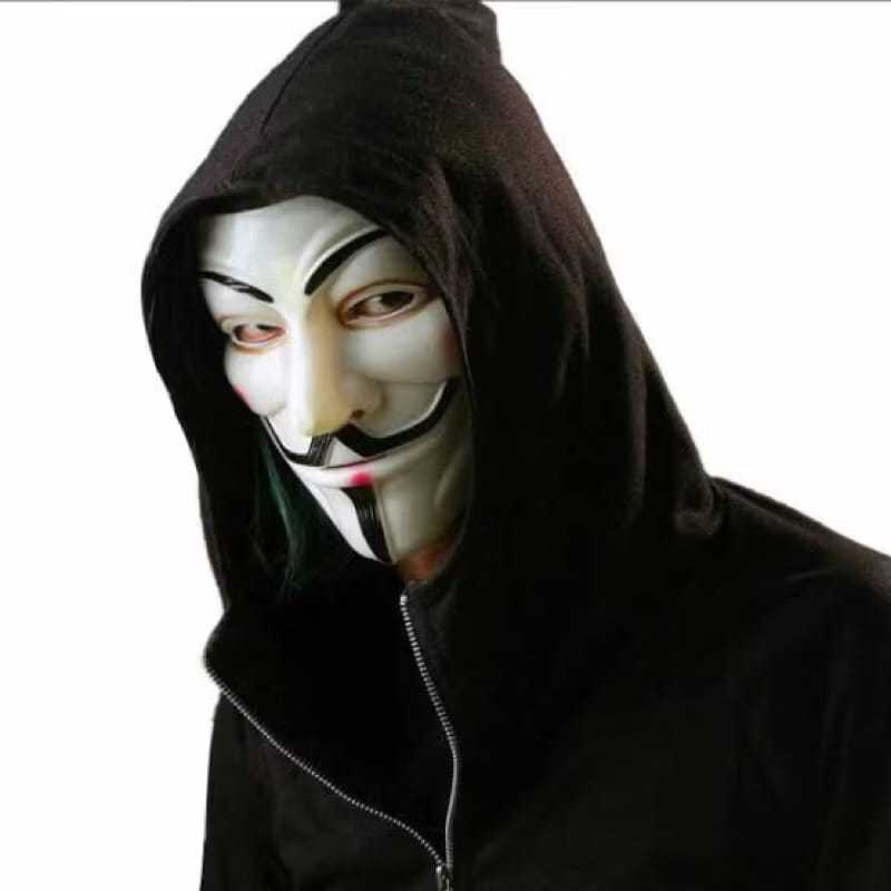 Jual Topeng Hacker Anonymous Putih Topeng Pesta | Shopee Indonesia