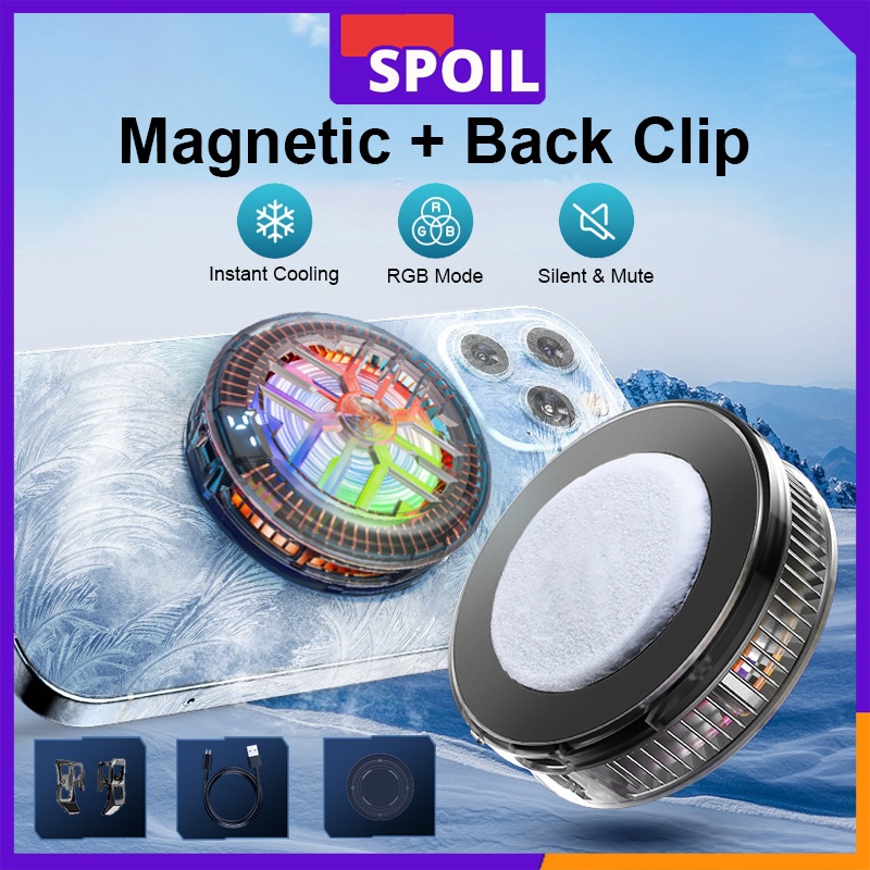 Jual SPOIL Fan Cooler Magnetic Pendingin with RGB Mode FunCooler Ultra ...