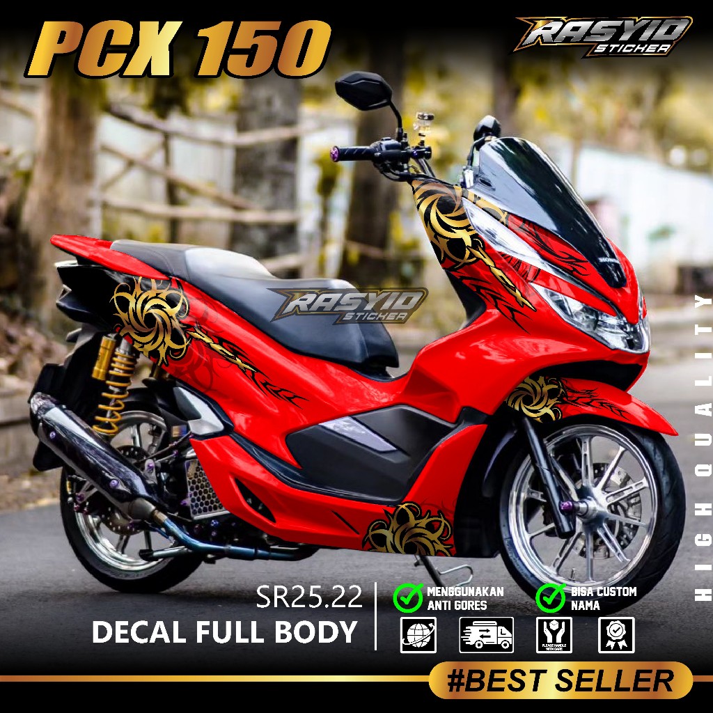 Jual COD Sticker Decal Full Body Honda PCX 150 Tahun 2017 2018 2019 ...