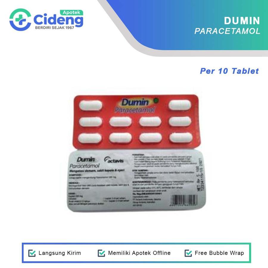 Jual DUMIN Tablet Paracetamol 500mg | Shopee Indonesia