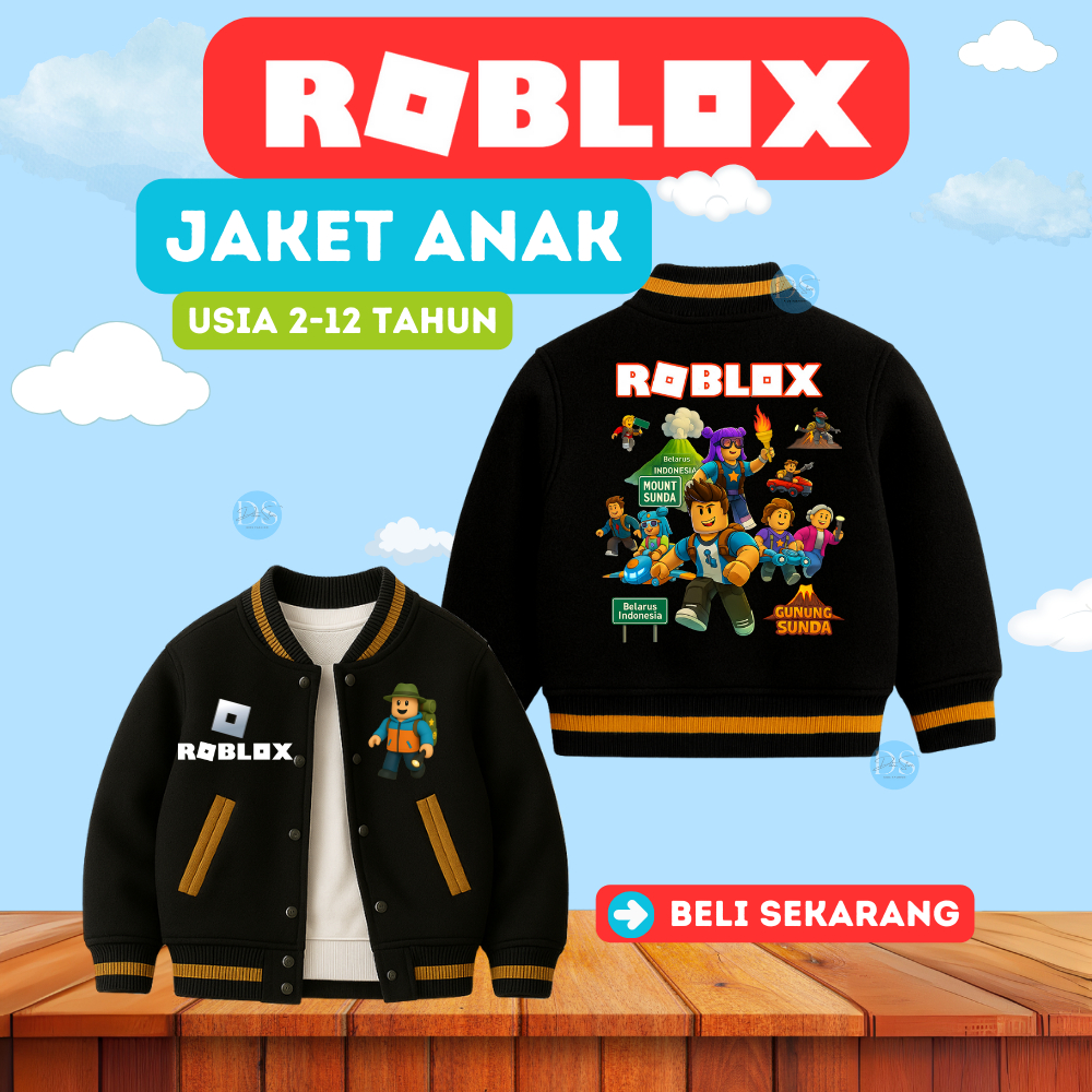 Jual JAKET ANAK ROBLOX MOUNT VARSITY BASEBALL USIA 2 SAMPAI 12 TAHUN ...