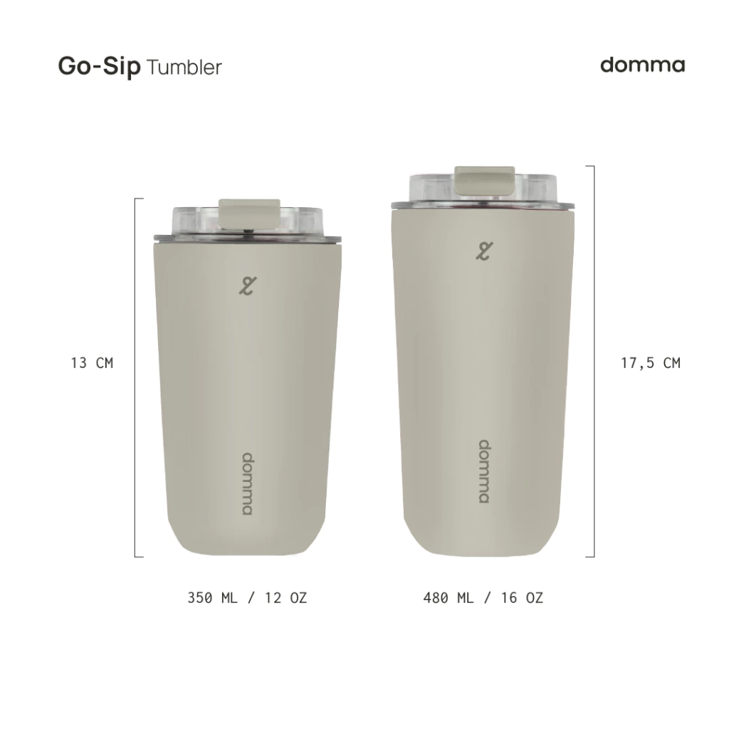 Domma 350 ml Go-Sip Tumbler Double Wall Stainless Steel