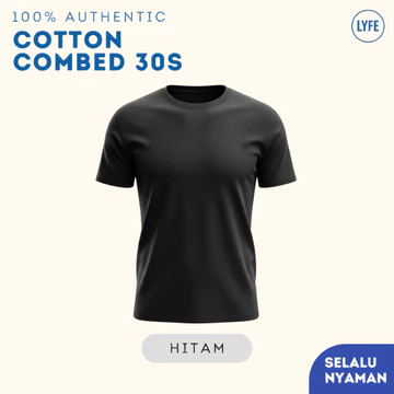 Premium Kaos Polos Cotton Combed 30s Lengan Pendek