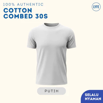 Premium Kaos Polos Cotton Combed 30s Lengan Pendek