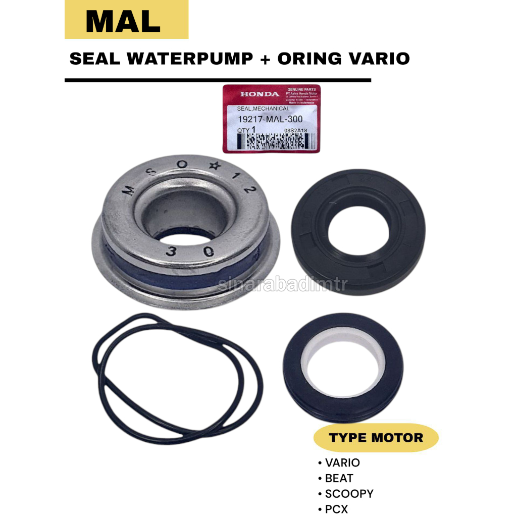 Jual Seal Water Pump Vario 125 Vario 150 Seal Radiator Vario 125 Vario ...
