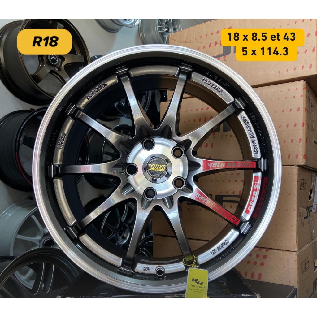 Jual velg mobil CE28 FLOW FORMING R18 PCD 5X114,3 LEBAR 8,5 velg mobil ...