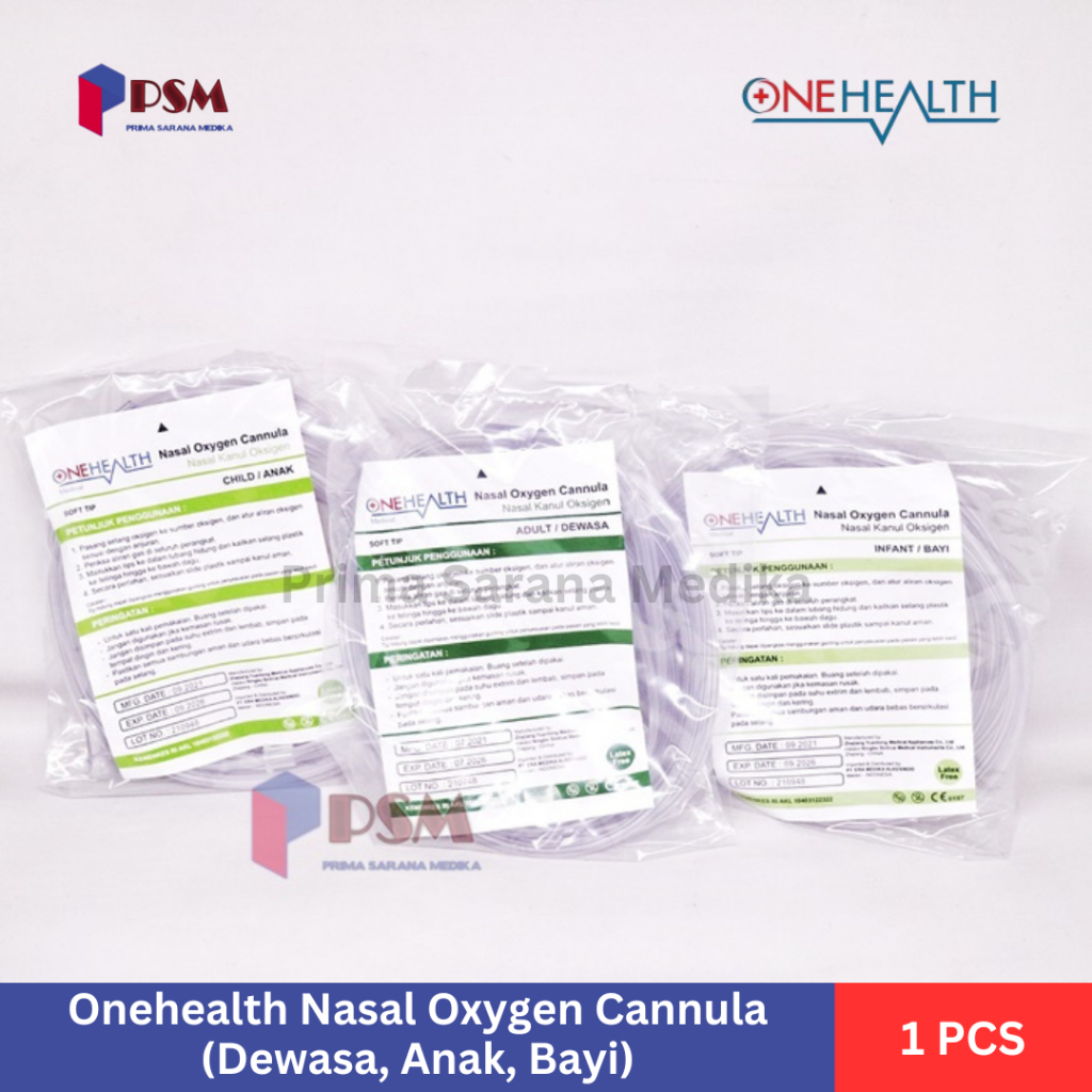 Jual Onehealth Gea Nasal Oxygen Canula / Selang Oksigen Dewasa, Anak ...