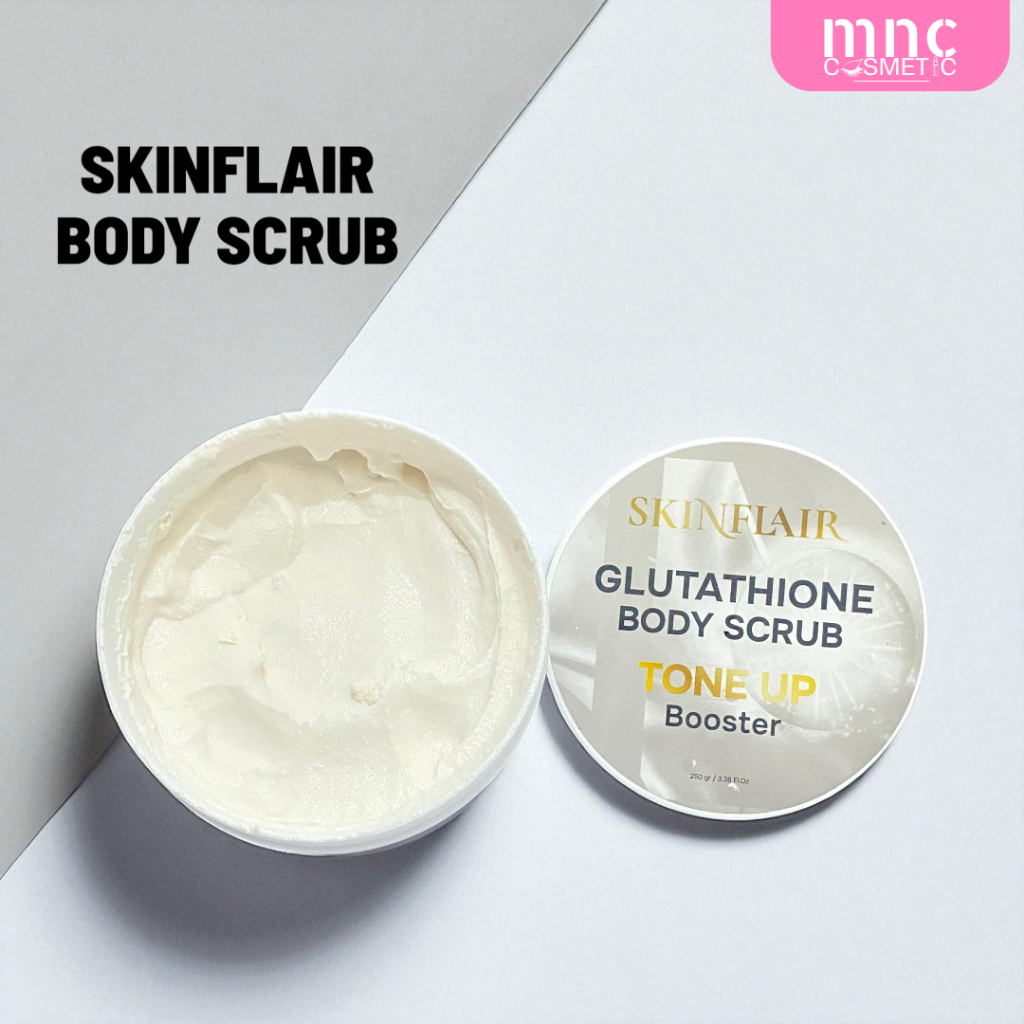 Jual SKINFLAIR - Glutathione Body Scrub Tone Up Booster 250gr | Shopee  Indonesia