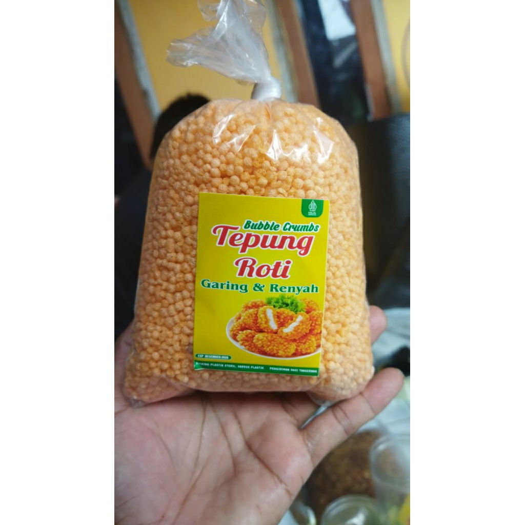 Jual bubble crumbs naget SUPER PREMIUM/tepung roti bulat bulat/bubble ...