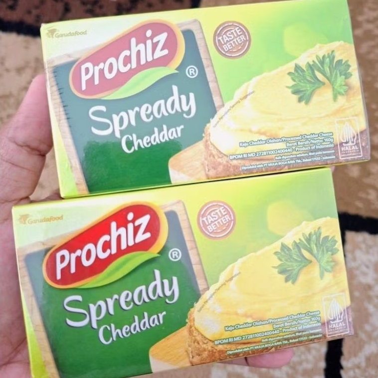 Jual Prochiz Spready Cheddar 160 Gram | Keju Oles | Shopee Indonesia