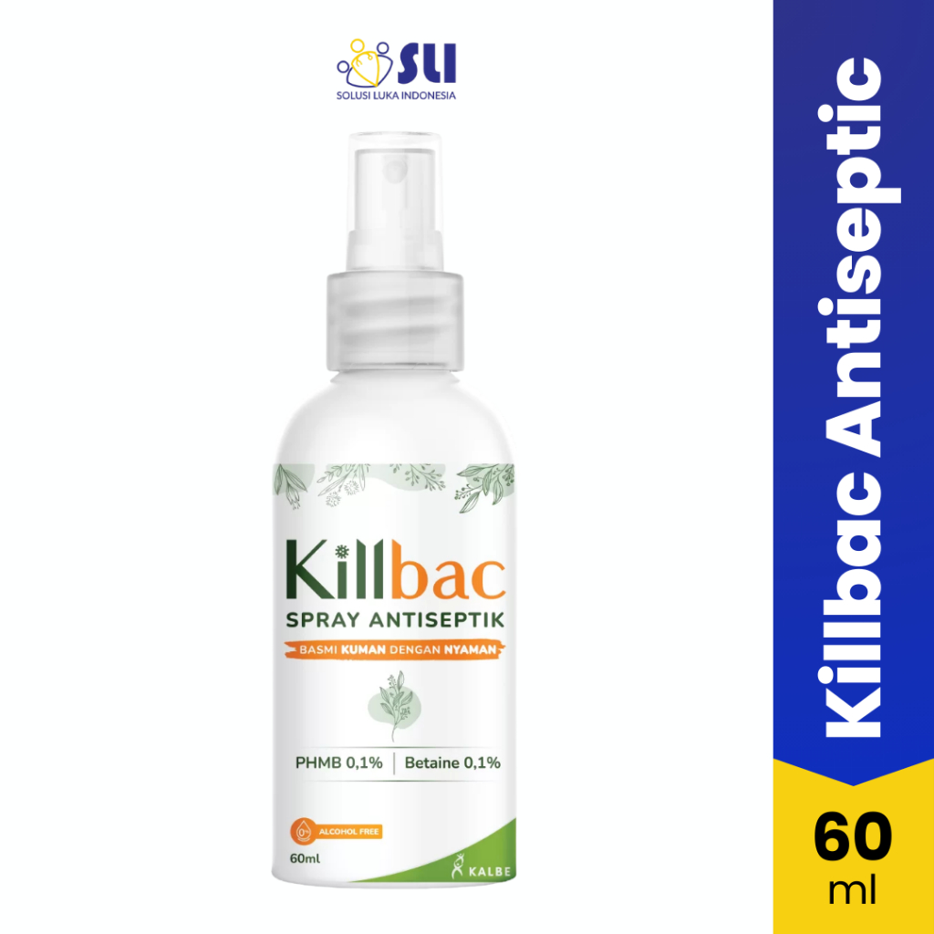 Jual KILLBAC SPRAY ANTISEPTIK PEMBUNUH KUMAN 60ML | Shopee Indonesia
