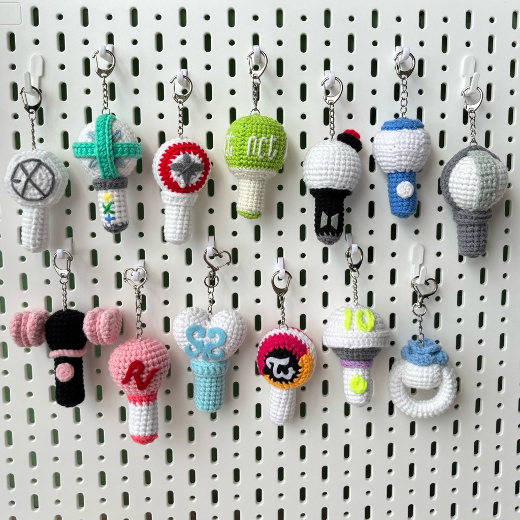 Jual Custom Mini Lightstick KPOP Amigurumi | boneka rajut | Handmade ...