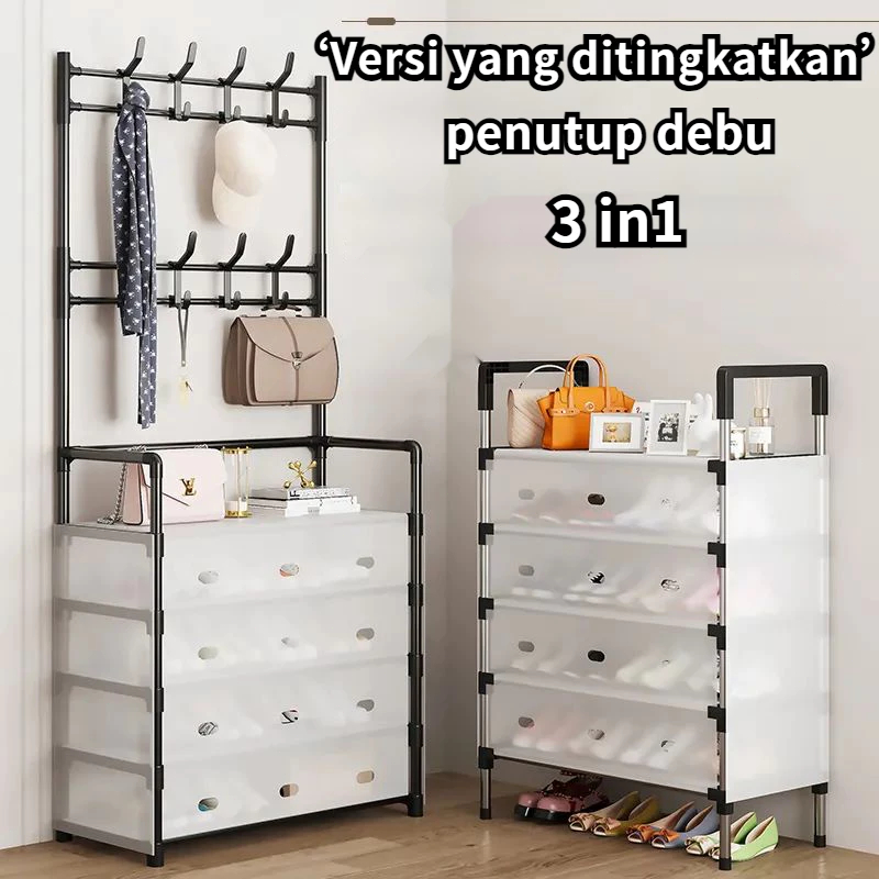 Jual SALVO Rak Baju Anti Debu - untuk Sepatu, Topi, Tas dengan Kait ...