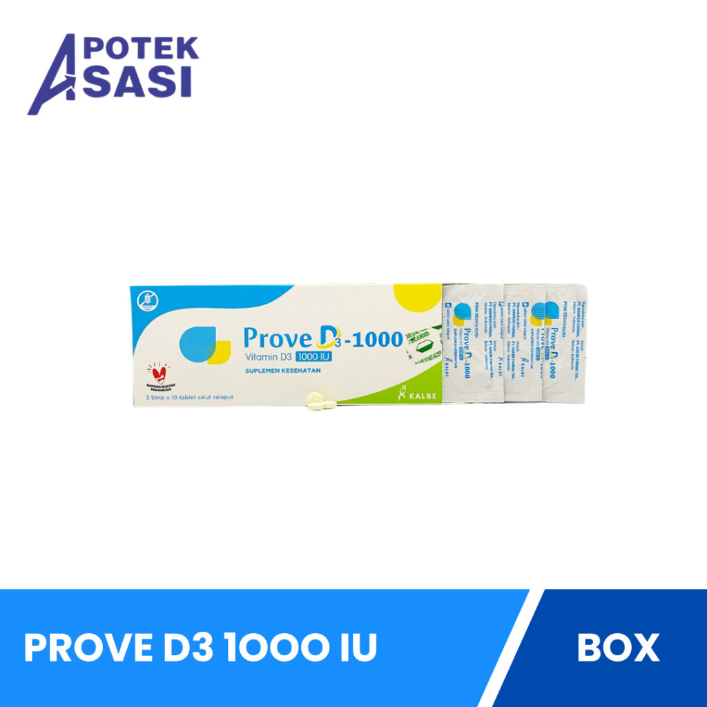 Jual Prove D3 1000 IU Box Isi 30 Tablet Kunyah - Membantu Kebutuhan ...