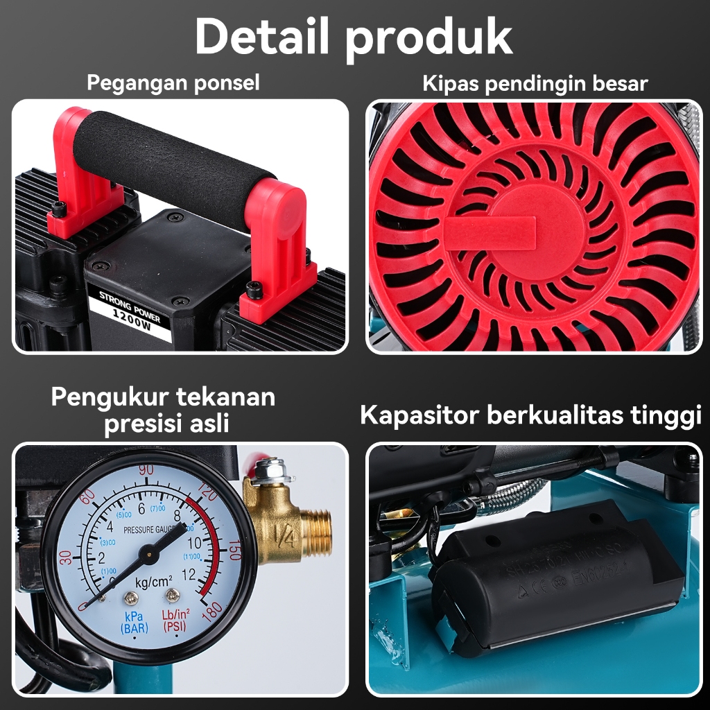 Jual Victool Kompresor Angin Listrik 100L/min mesin air compressor ...