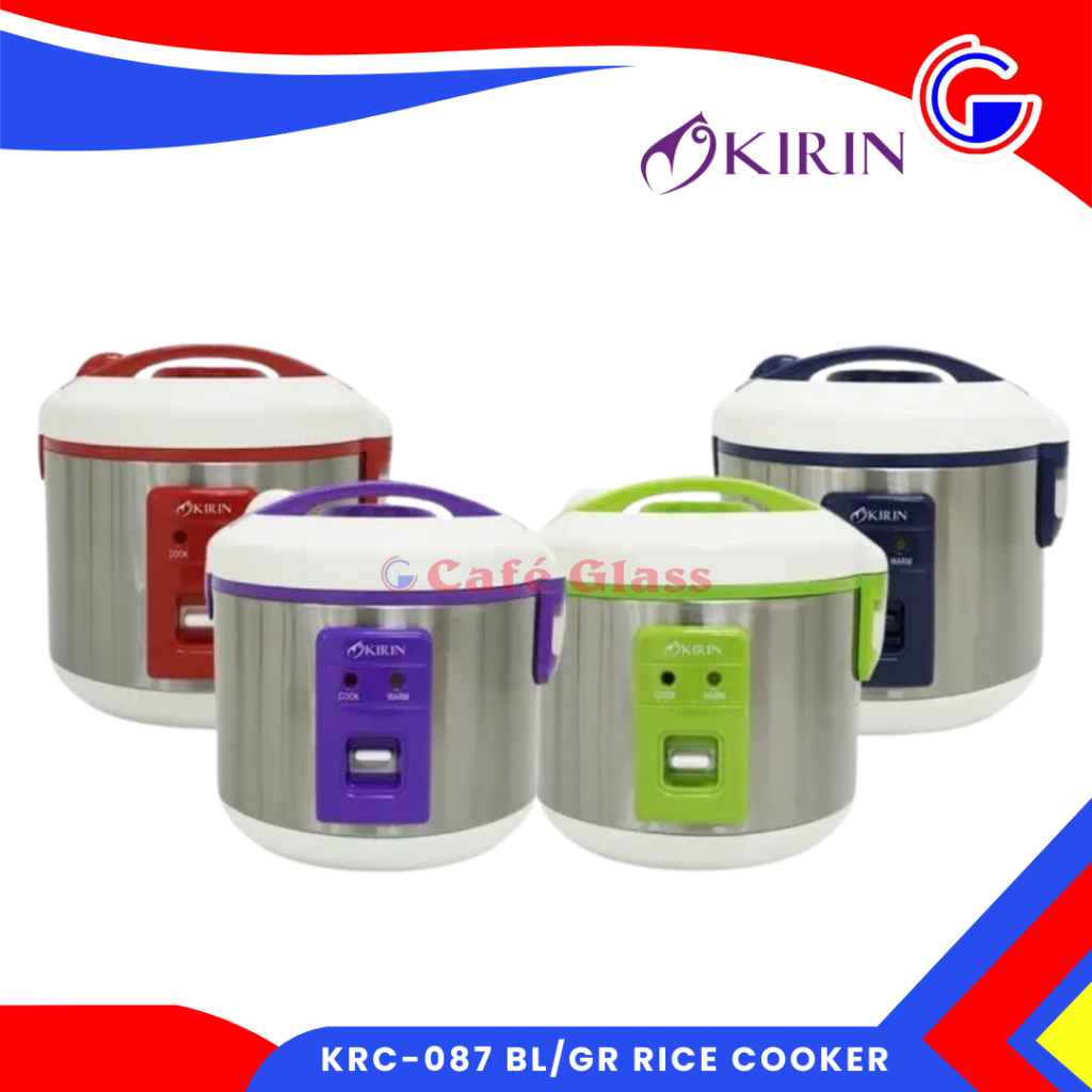 Kirin Rice Cooker Krc-087 I Magic Com 1 Liter I Penanak Nasi Elektrik Anti Lengket