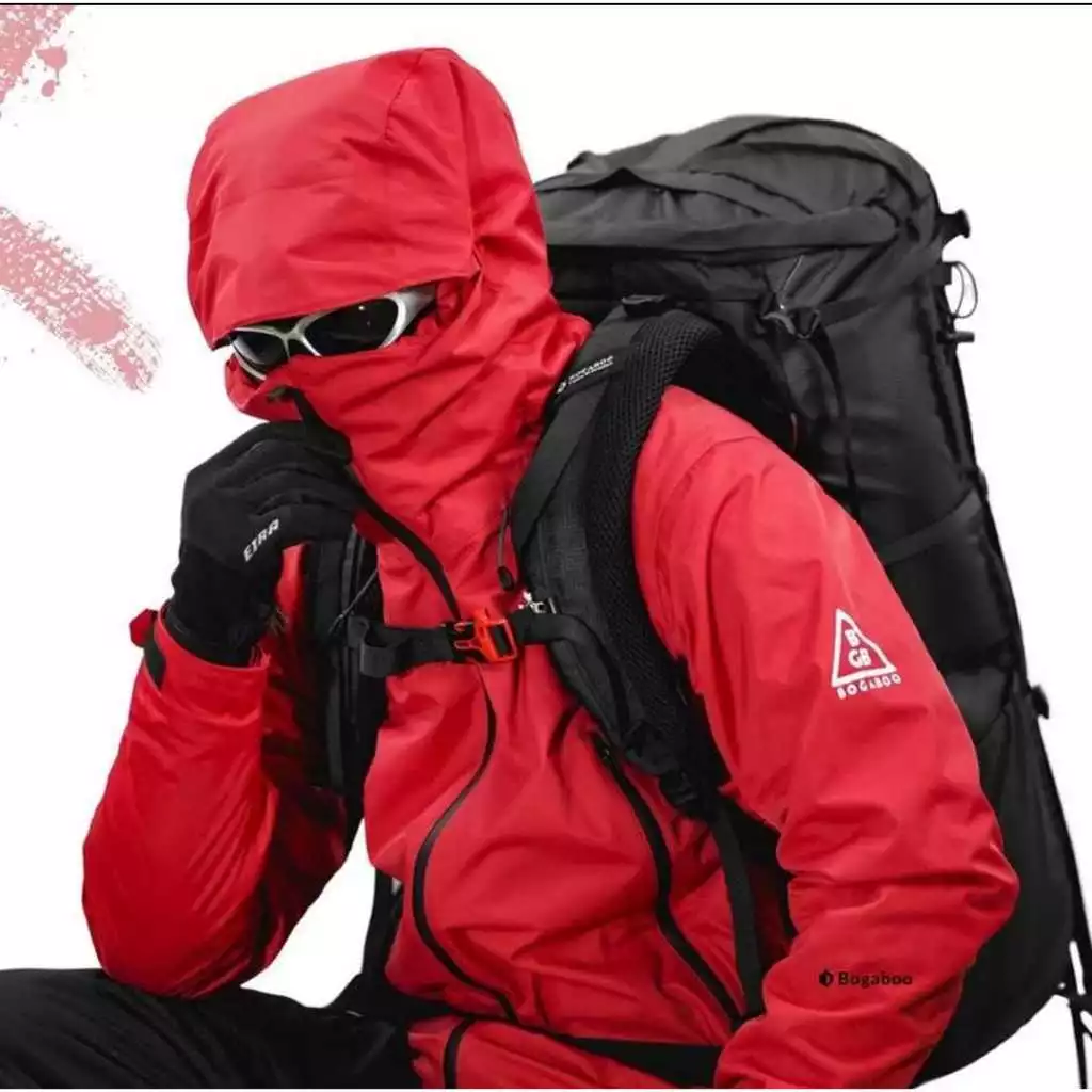 BOGABOO JACKET GAMMA WATERPROOF Pria Wanita - JAKET GUNUNG Gorpcore - Jaket Anti Air Inner Polar windproof - Jaket Hoodie Gunung Outdoor Hiking Sport