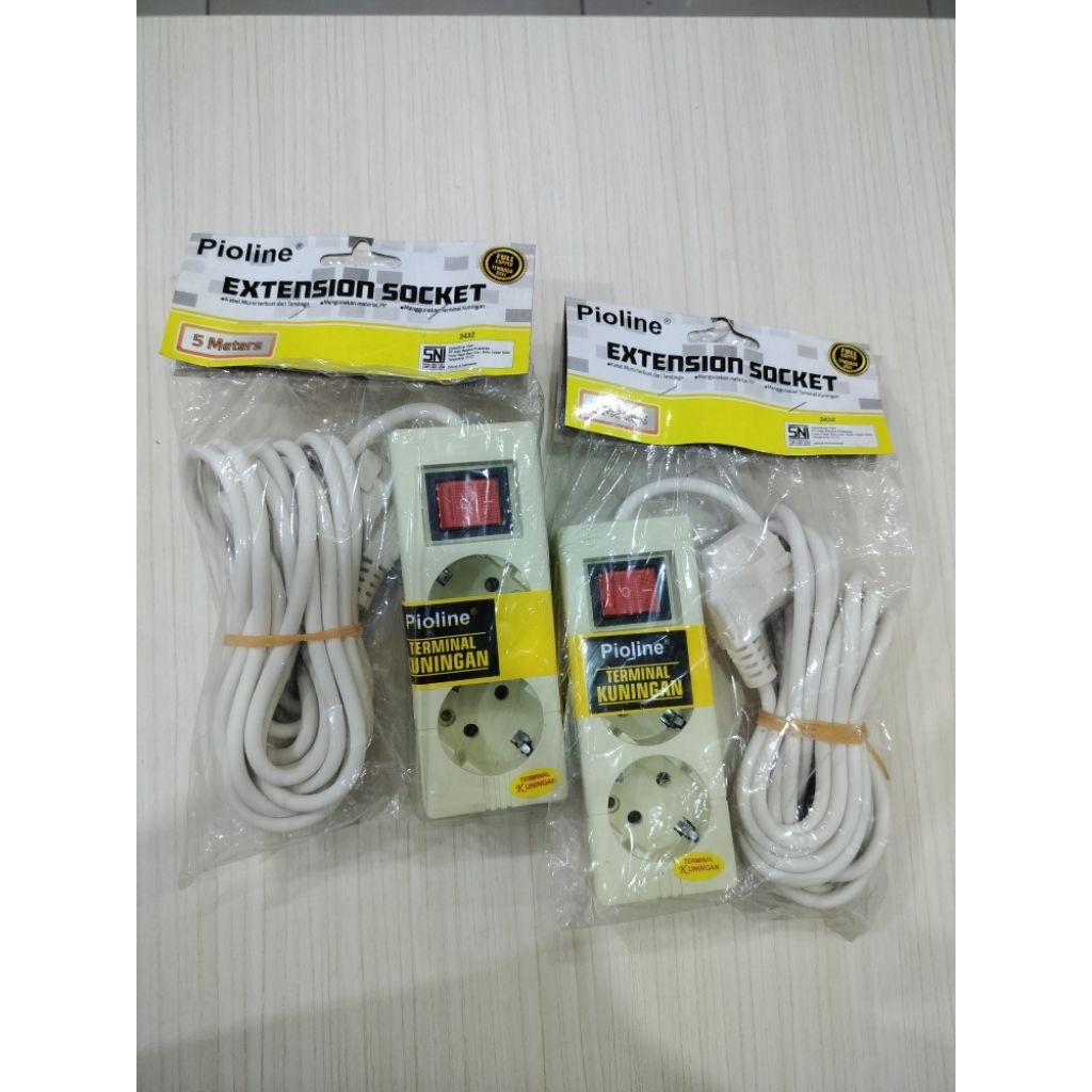 Jual Kabel Extension Pioline 5 Meter (2 Lubang) | Shopee Indonesia