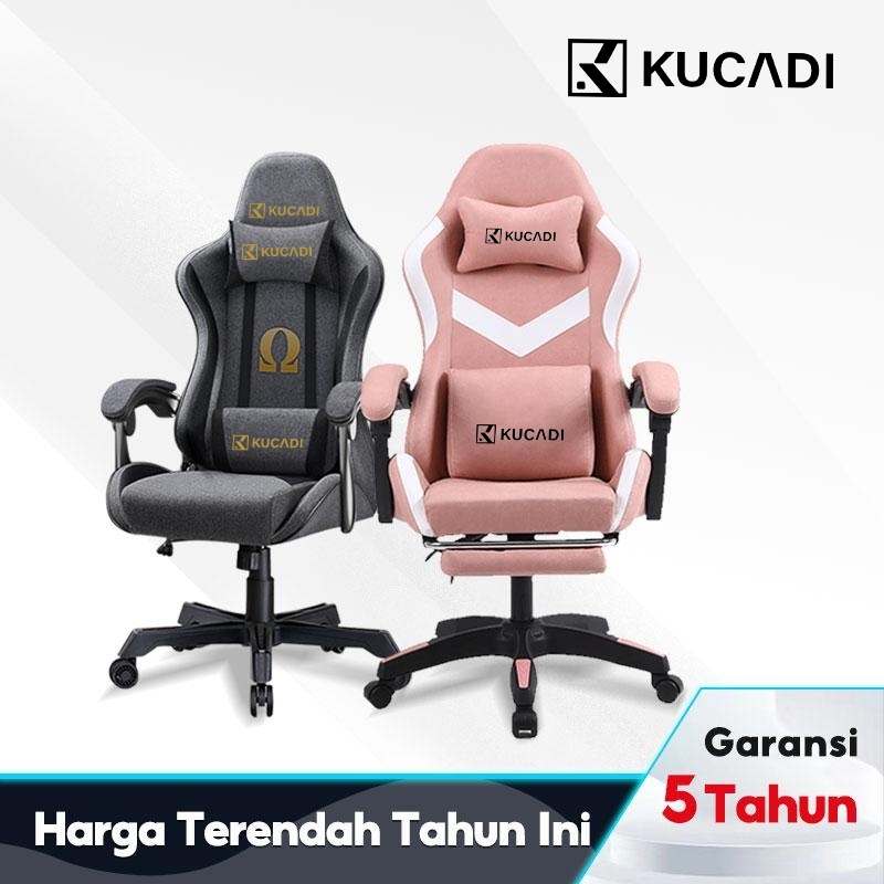 Jual [Pengiriman dari Pontianak ]KUCADI Kursi Gaming Pink Katun Dan