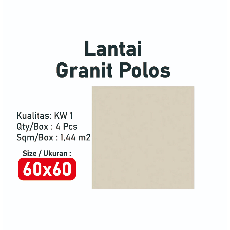 Jual Granit 60x60 Cream Polos KW 1 | Shopee Indonesia