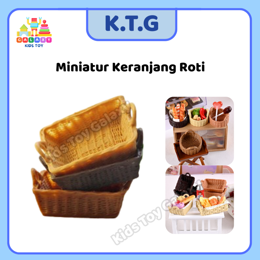 Jual Miniatur Keranjang Roti | Mainan DIY Properti Rumah Boneka ...
