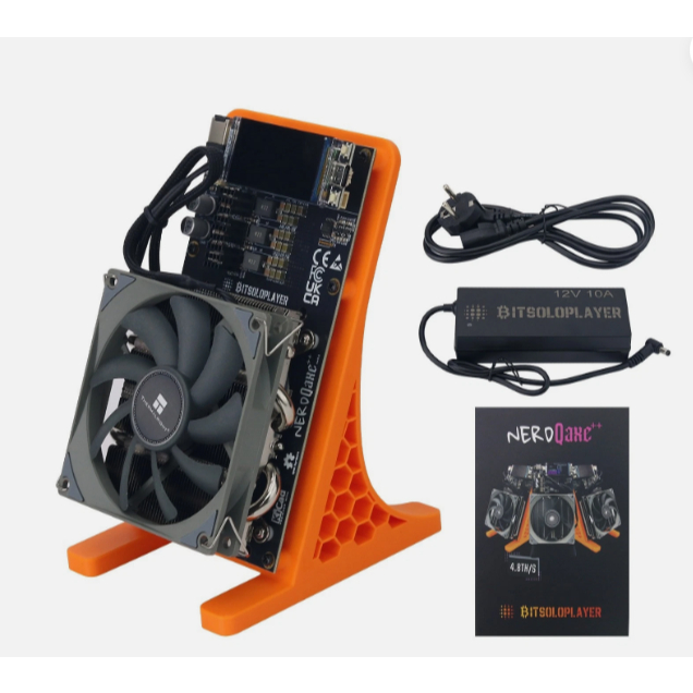 Miner Bitcoin RUIZHI NerdQaxe++ Hydro 4.8 TH/s – Raffreddamento Ad Acqua, 15 J/TH, 60W, WiFi, Per Mining Domestico