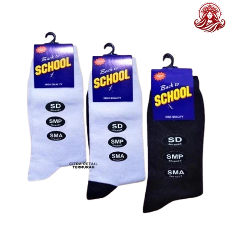 KAOS KAKI SEKOLAH SD / SMP / SMA (kaos kaki pramuka, kaos kaki hitam, kaos kaki putih)