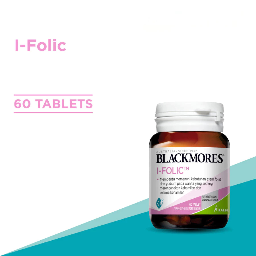 Jual Blackmores I-Folic Asam Folat Yodium 60 Tablet || Blackmores I ...