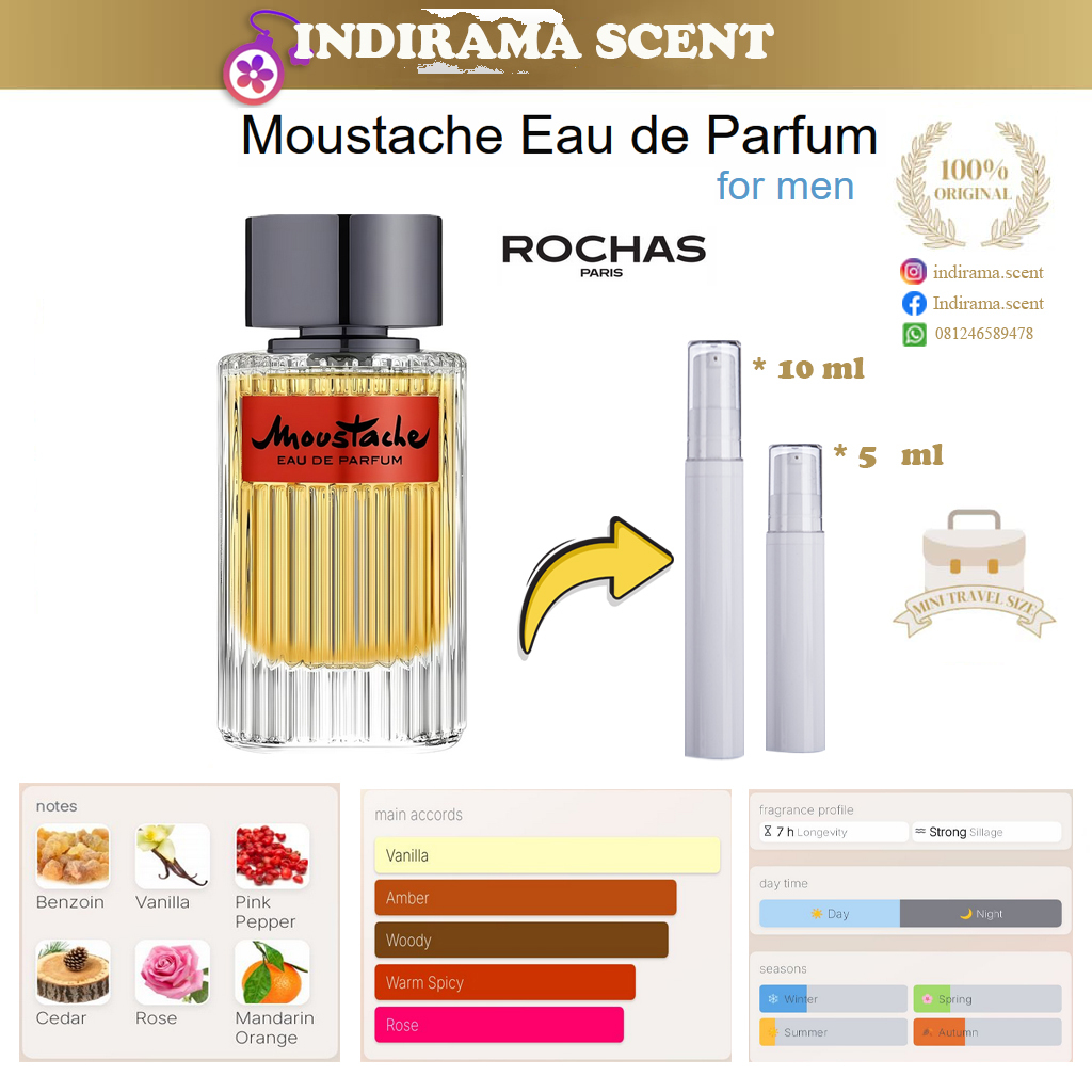 Jual Rochas Moustache EDP for men | Shopee Indonesia