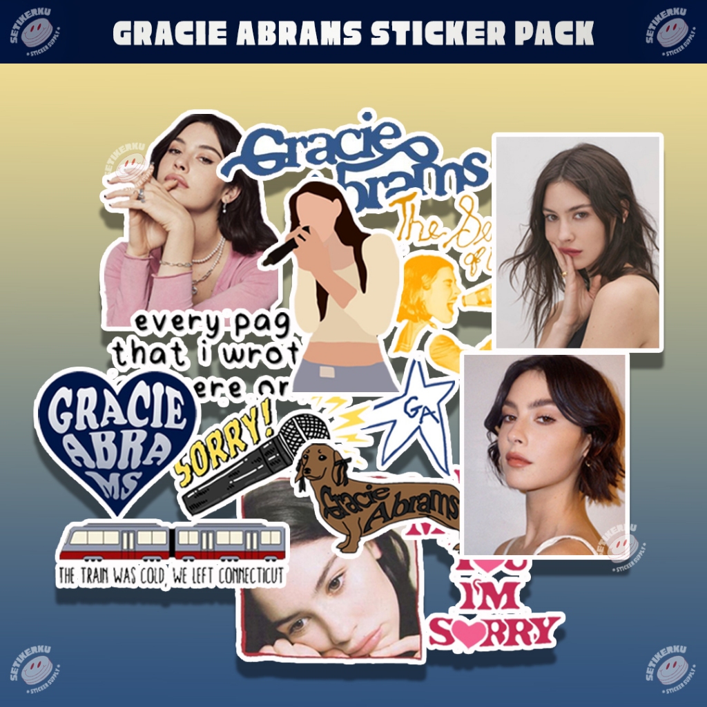 Jual 14pcs GRACIE ABRAMS Sticker Pack A6 | stiker gracie abrams untuk ...