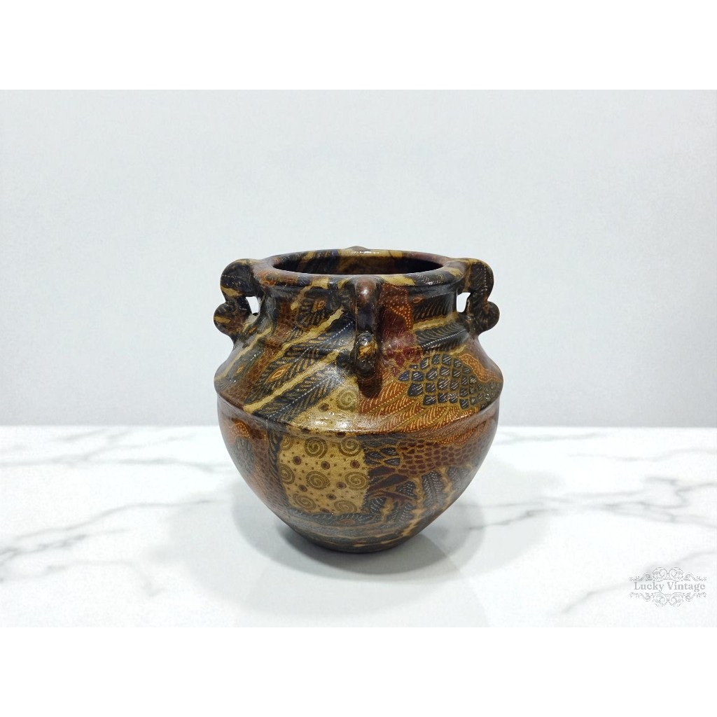 Jual Vintage Pot Tanaman Motif Batik Lawas | Shopee Indonesia