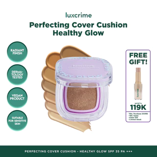 Luxcrime Perfecting Cover Cushion - Healthy Glow SPF 35 PA +++ (FULL/REFILL)