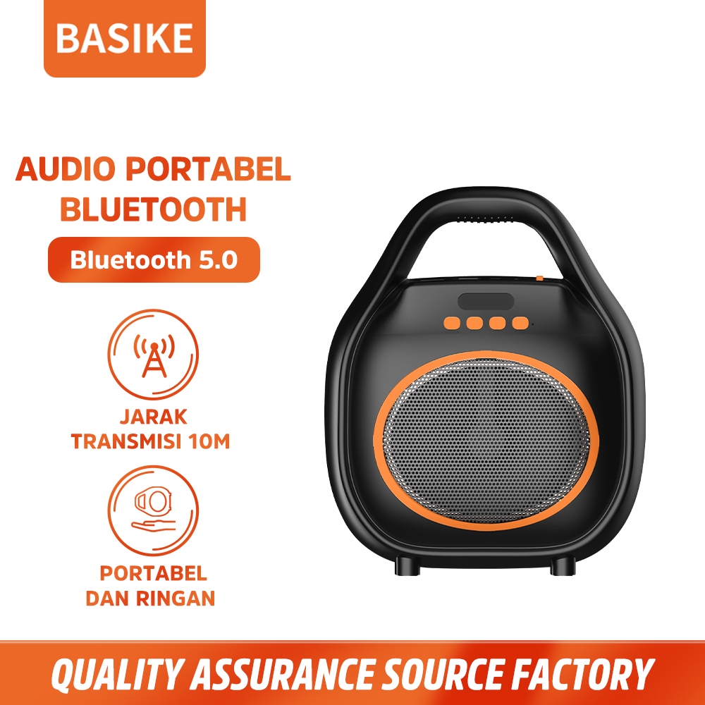 Jual BASIKE Speaker Bluetooth Mini Portable TF Card USB Flashdisk Anti ...