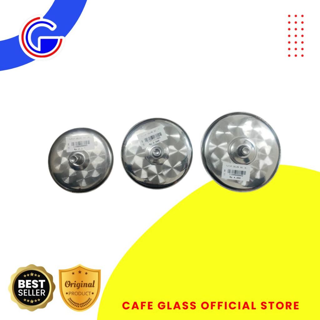 Tutup Gelas Stainless Bijian Motif / Mug Cover Anti Pecah Stainless Aesthetic