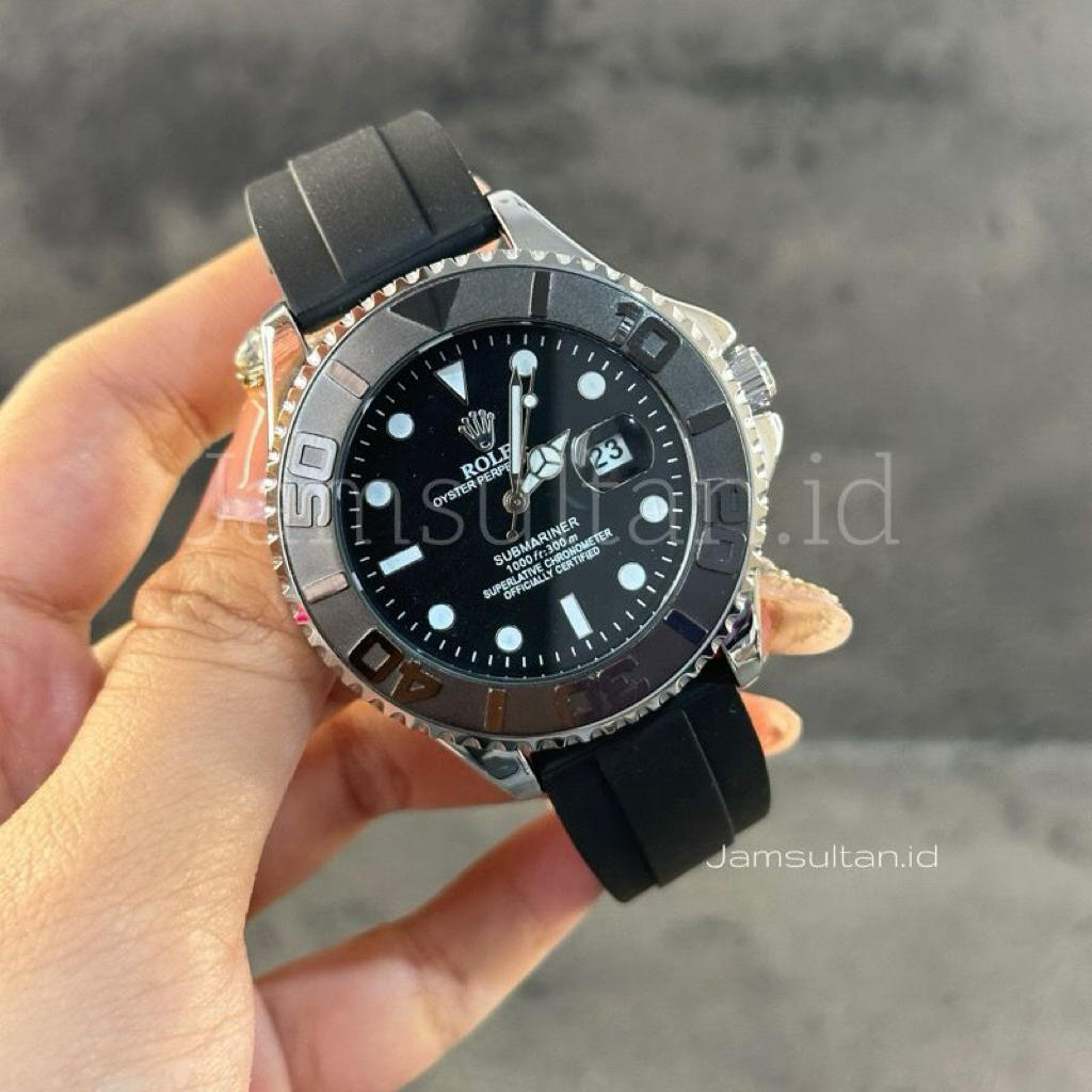 Jual JAM TANGAN SULTAN PRIA R0L3X SUBM4R1N QUARTZ TANGGAL AKTIF TALI ...