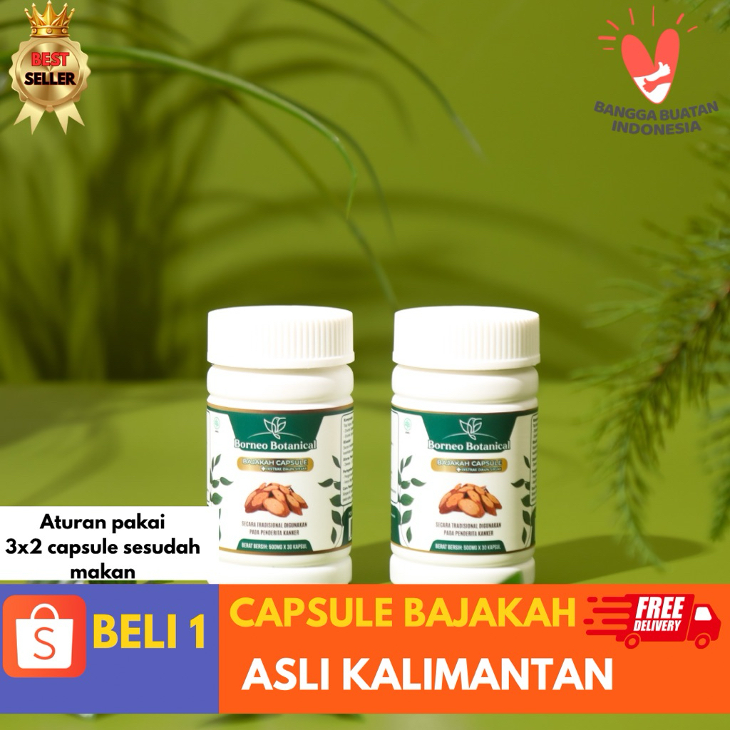 Obat tumor kanker benjolan Capsule Bajakah & Daun Sirsak – Suplemen Herbal Terdaftar BPOM RI