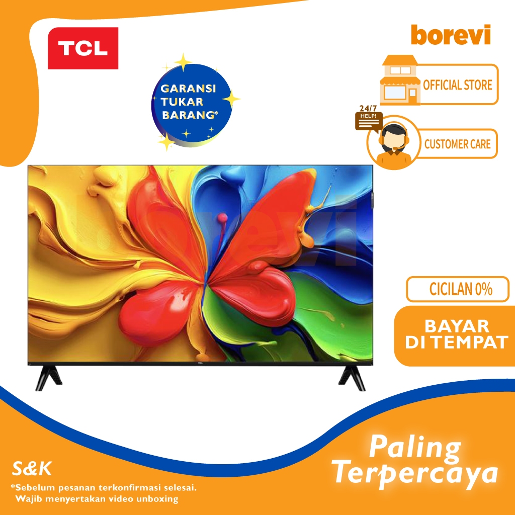 Jual TCL Led Tv 32S4K Qled Full HD Smart Google 32 Inch | Shopee Indonesia