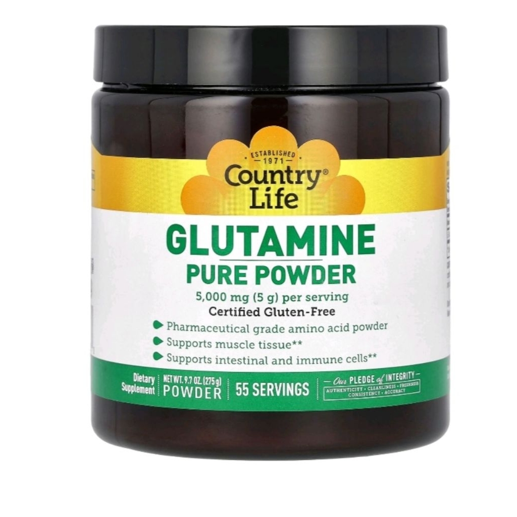 Jual COUNTRY LIFE GLUTAMINE PURE POWDER 5000 MG 275 G POWDER | Shopee ...