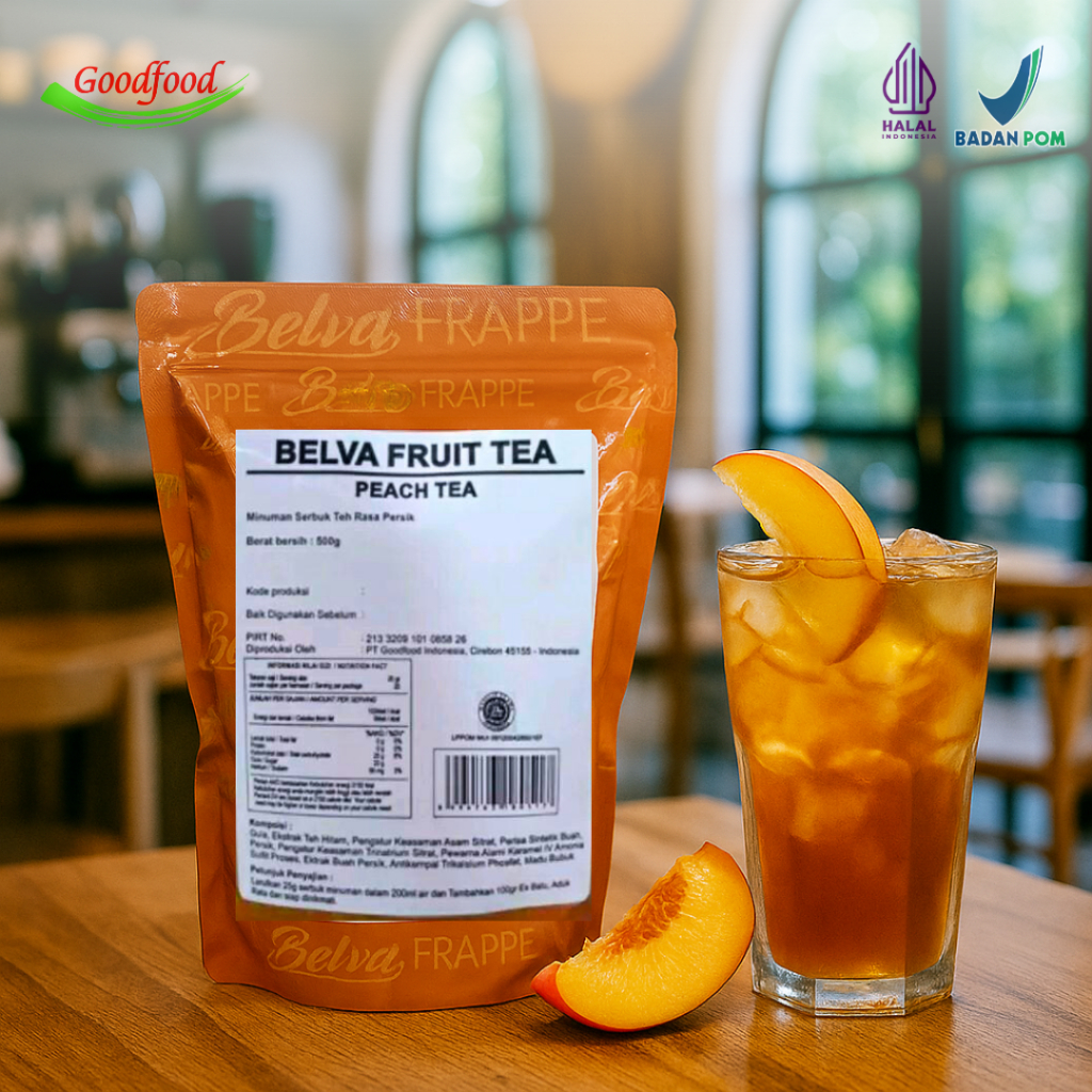 Jual Belva Tea Bubuk minuman Peach Tea Belva Tea 500 gram bubuk powder ...