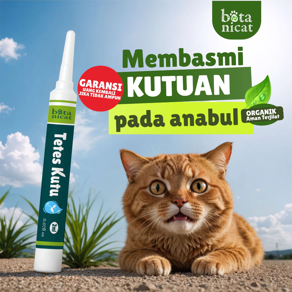 Botanicat Obat Tetes Kutu dan Tungau Kucing