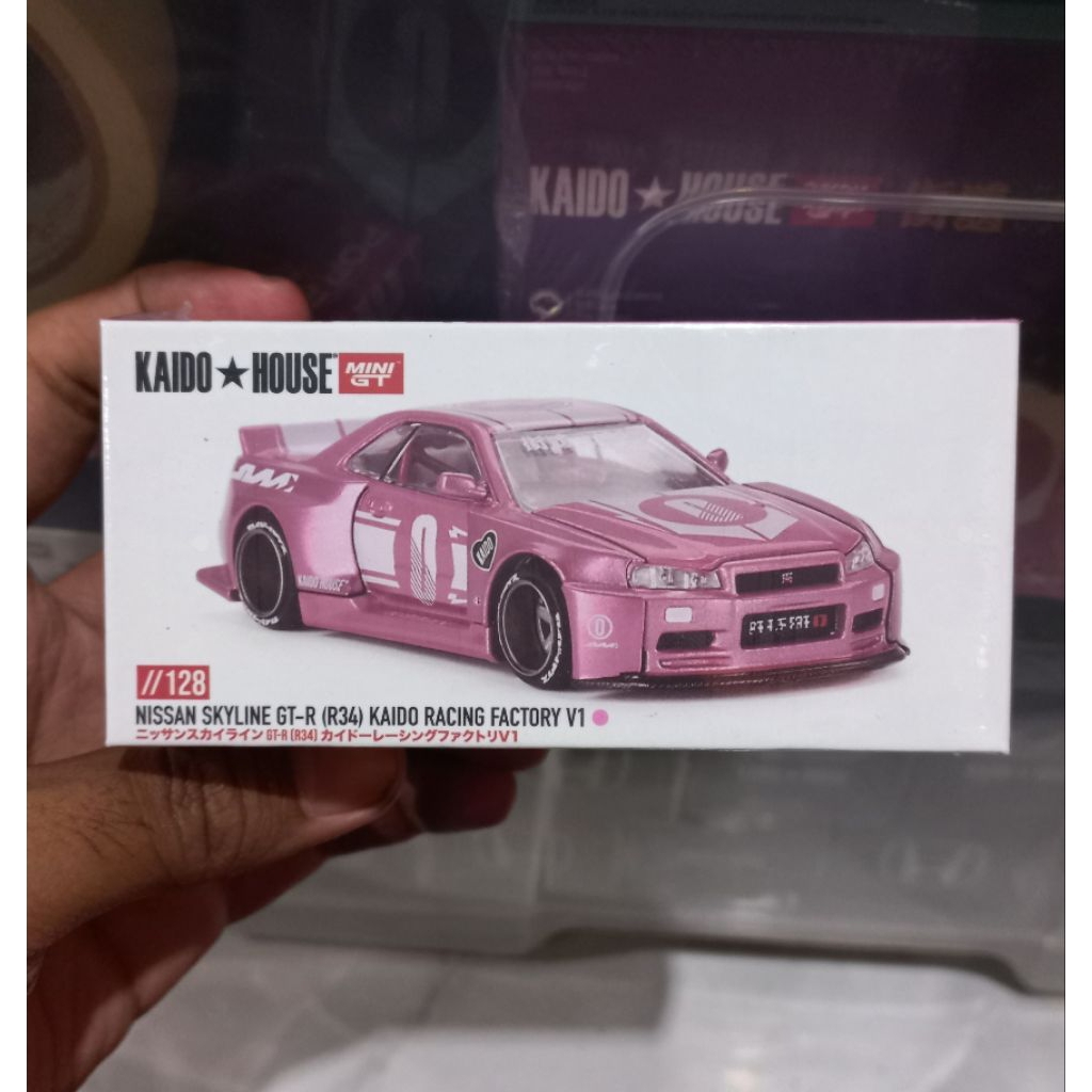 Jual Mini GT x Kaido House Nissan Skyline GTR R34 Kadio Works Pink ...