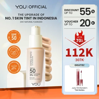 [NEW & UPGRADE] YOU Cloud Touch 3% Niacinamide Brightening Skin Tint For ALL Skin Sensitive Skin Perfect Coverage Liquid Foundation Serum Tint 24h Matte Oil Control SPF 50 No Oxidation